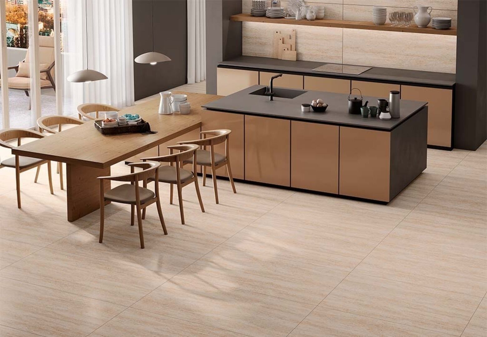 На пол Тravertine R10 Matt 60x120 - фото 11