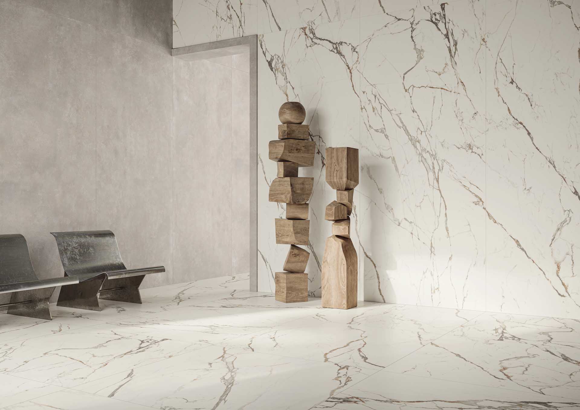 17570215 На пол Marmora Lunense Lucido 6mm 120x278 - фото 16