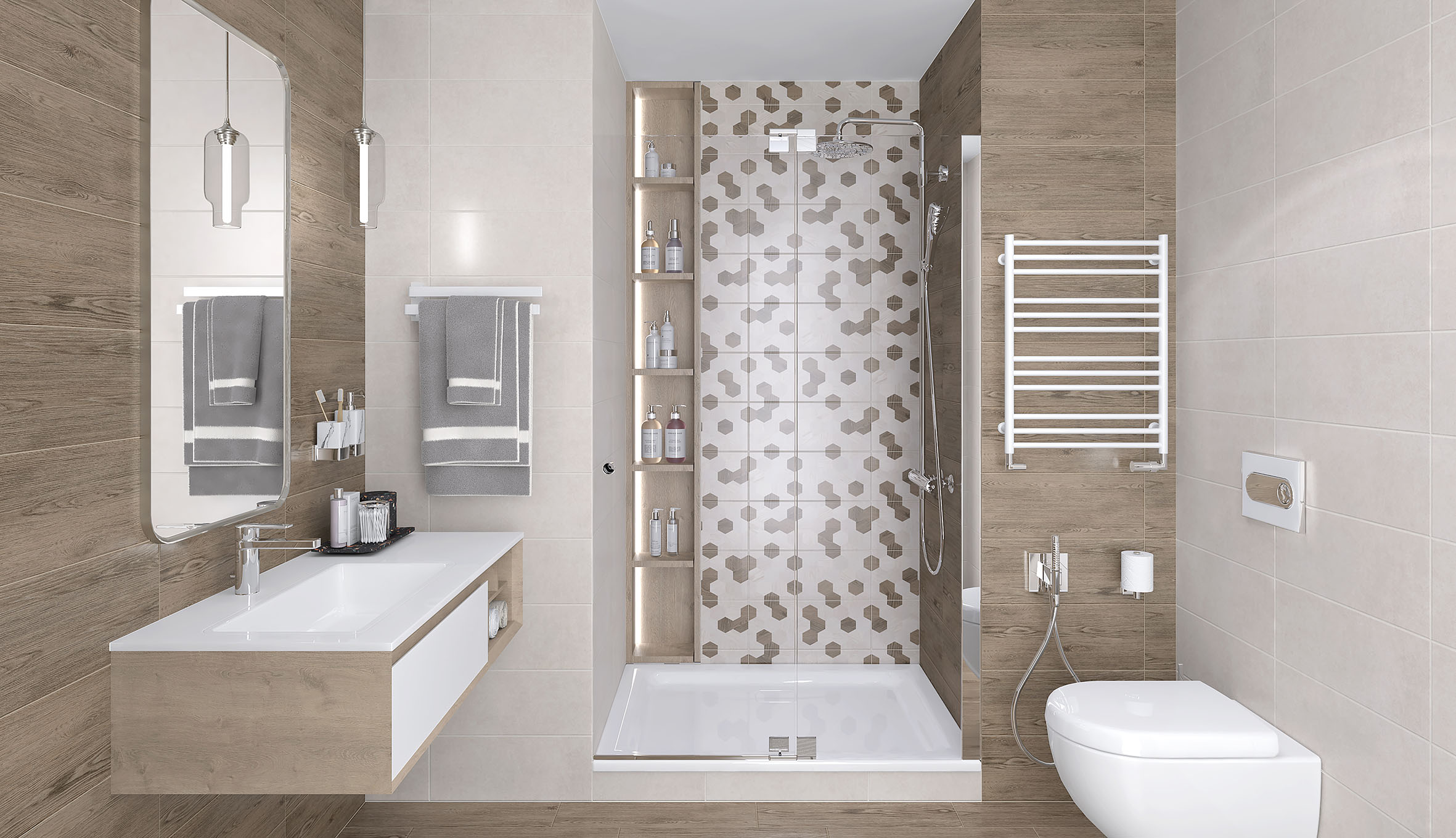 На пол Betonhome Светло-серый 60х120 - фото 25