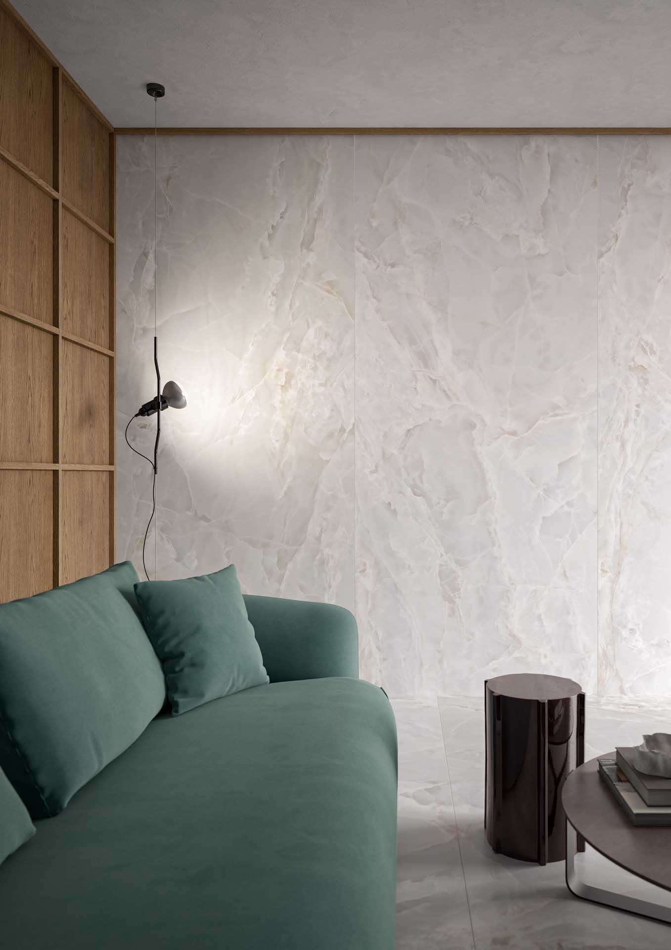 18570293 На пол Alabastri White Lucido 6mm 120x278 - фото 8