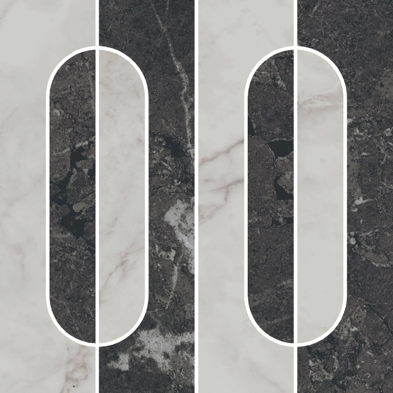 KMD2HID013GR Декор Тубкаль Наборный матовый обрезной 30x30x0.9 - фото 5