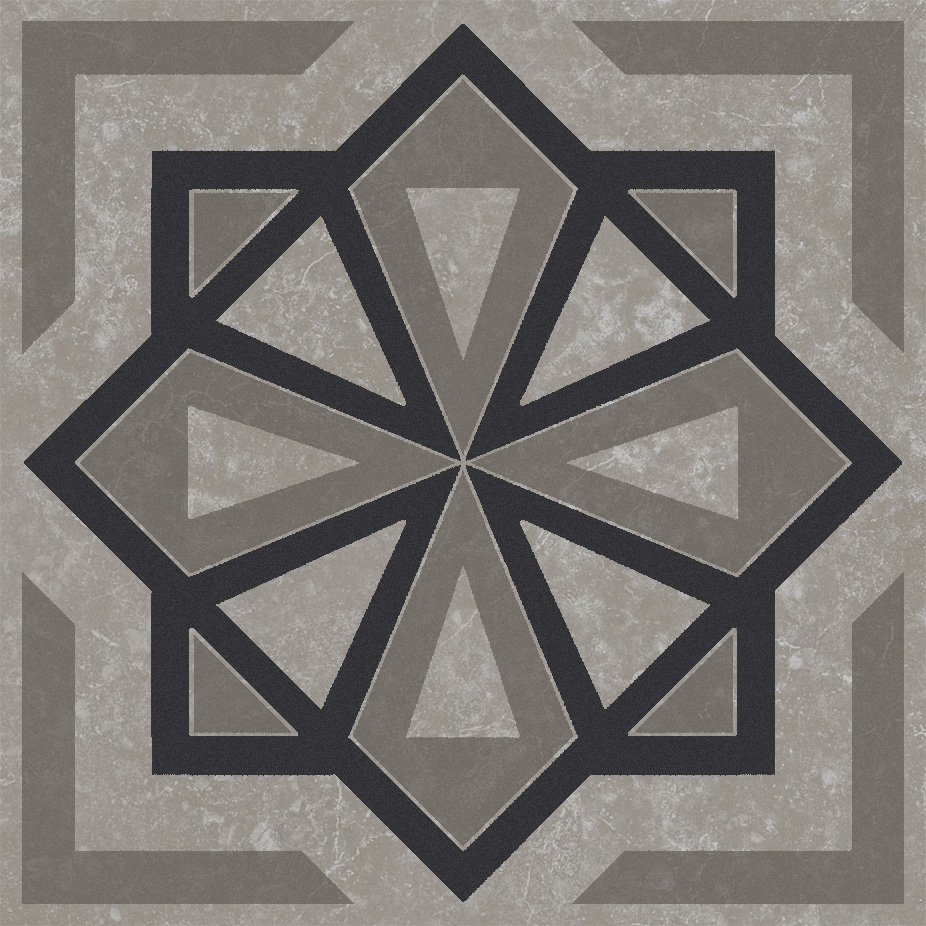 KMD3STA051GN Декор Касабланка Серый матовый 9.8x9.8x0.7 - фото 5