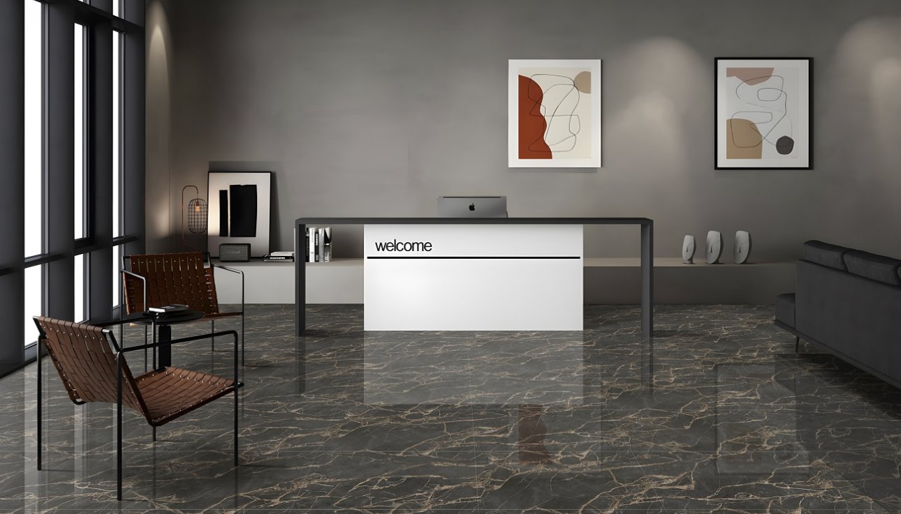 На пол Infinity Sergio Nero Sugar 60x120 - фото 5