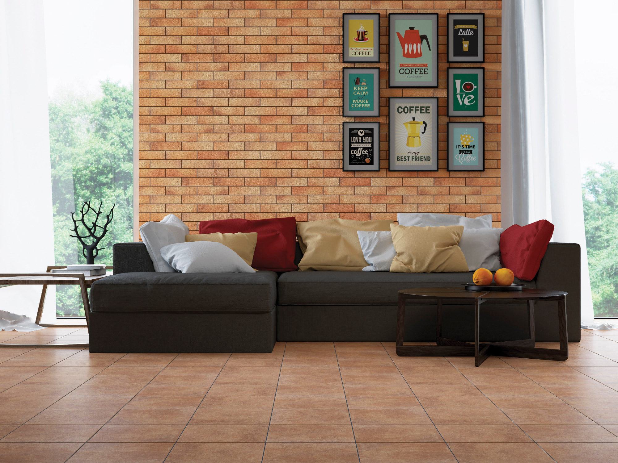 На стену Loft Brick Curry 24.5x6.5 - фото 5