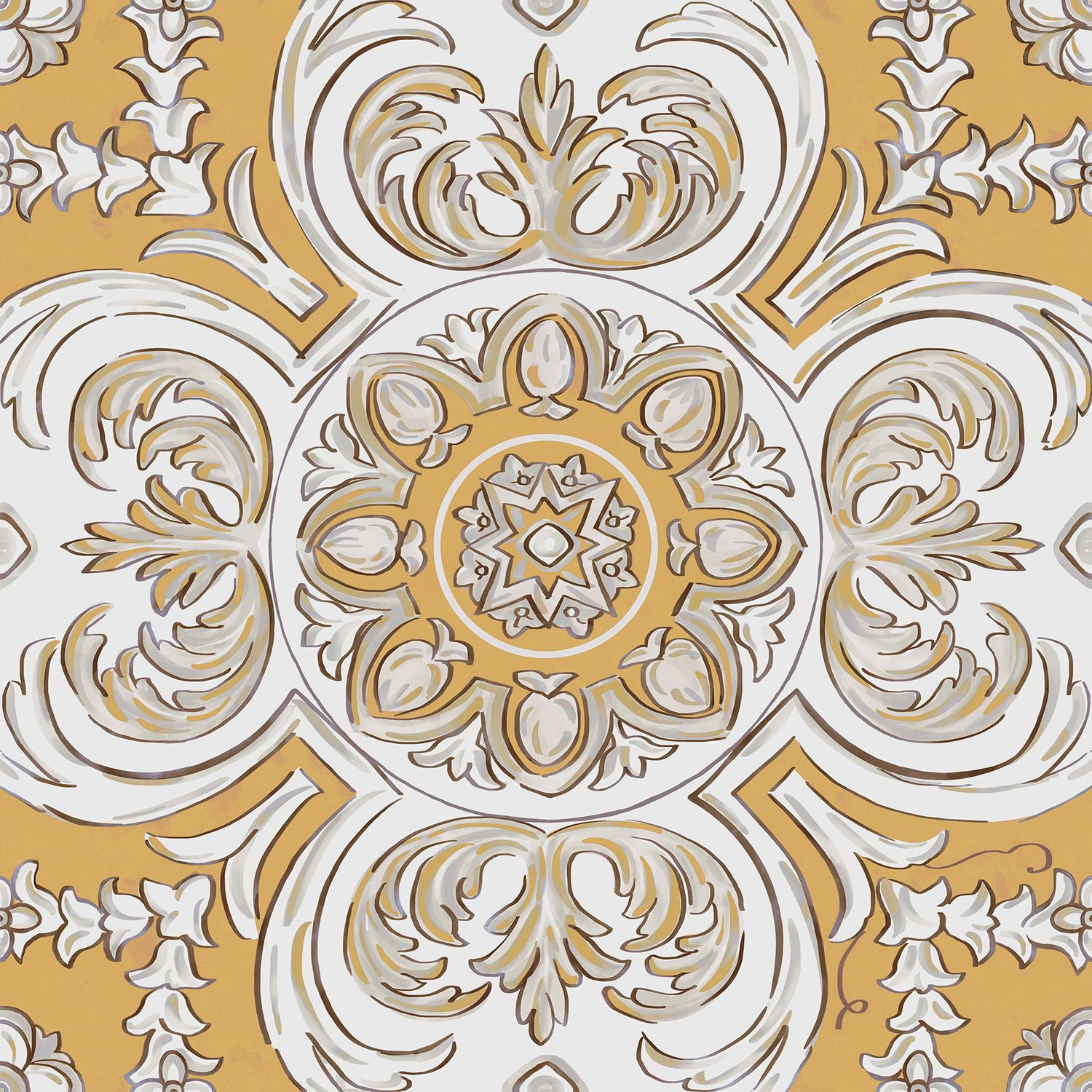 HGD/B510/SG9174 Декор Алмаш Центр Желтый