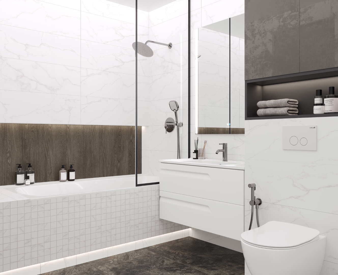 13153TR  На стену Palazzo Bianco сатин обрезной 30x89.5 - фото 8