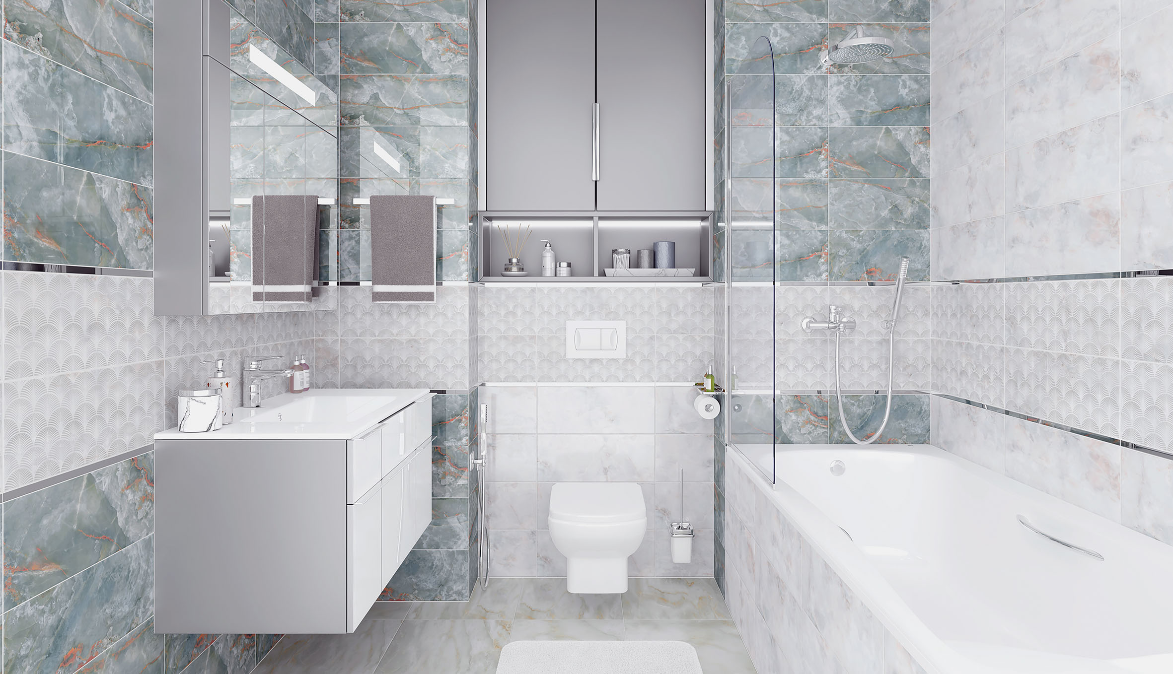 Декор Iceberg Голубой - фото 3