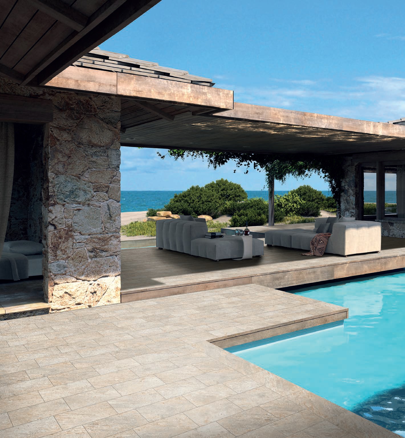 68.81280 На пол River White Rett Grip R11 60x120 - фото 5