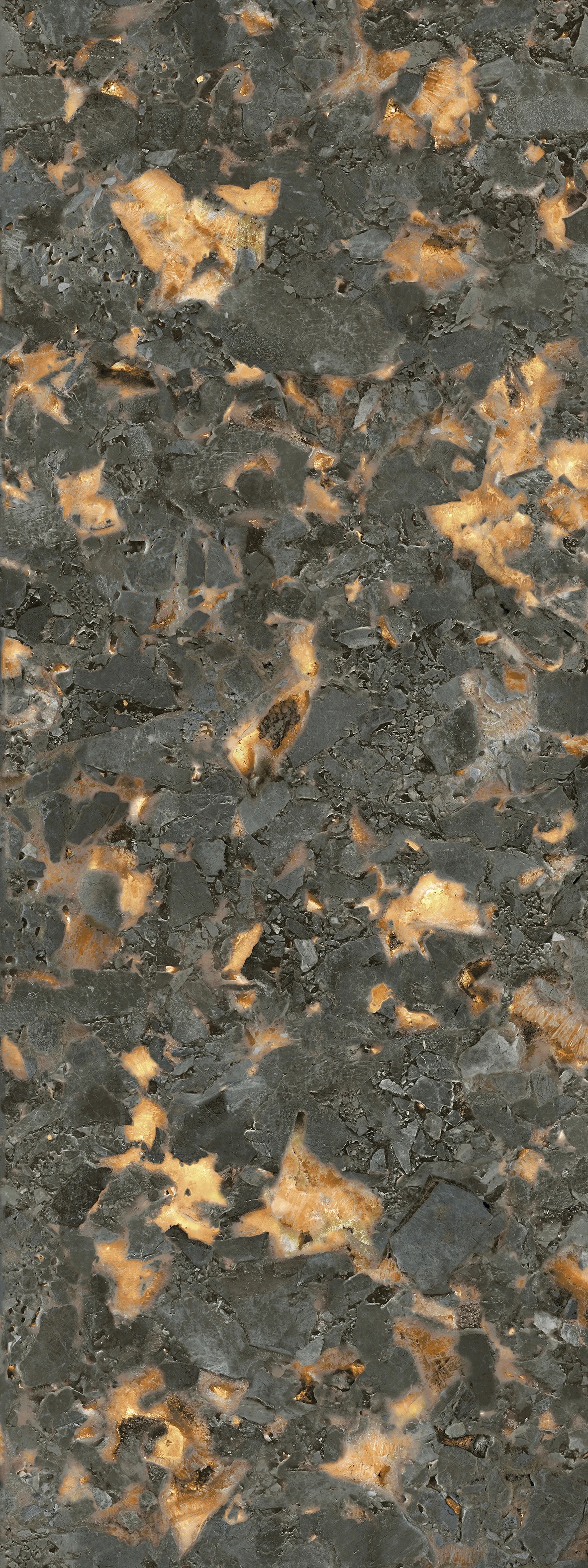 SL1232G0342R6 На стену Лава Чёрный лаппатированный обрезной 119.5x320x0.6 - фото 3