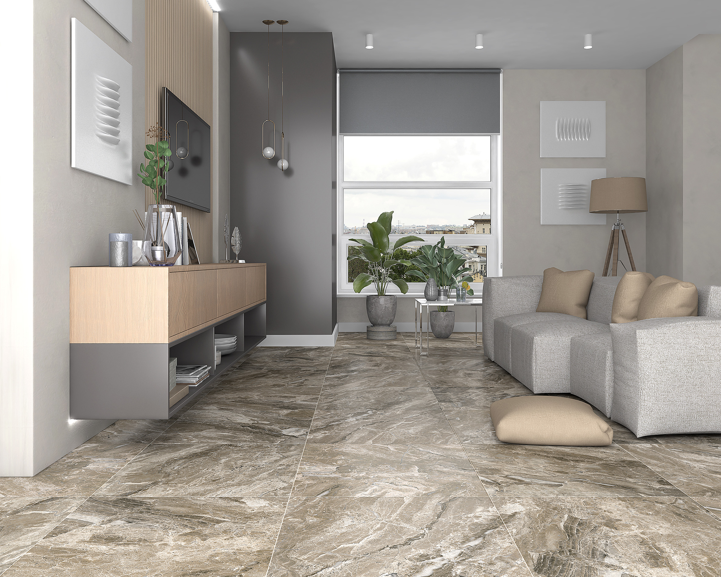 SG644820R На пол Irida Irida Керамогранит серый обрезной 60х60 - фото 5