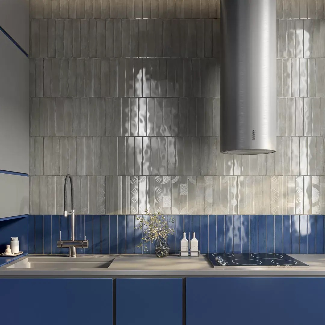 KM26376 На стену Мажорель Серый глянцевый 6x28.5x1 - фото 11