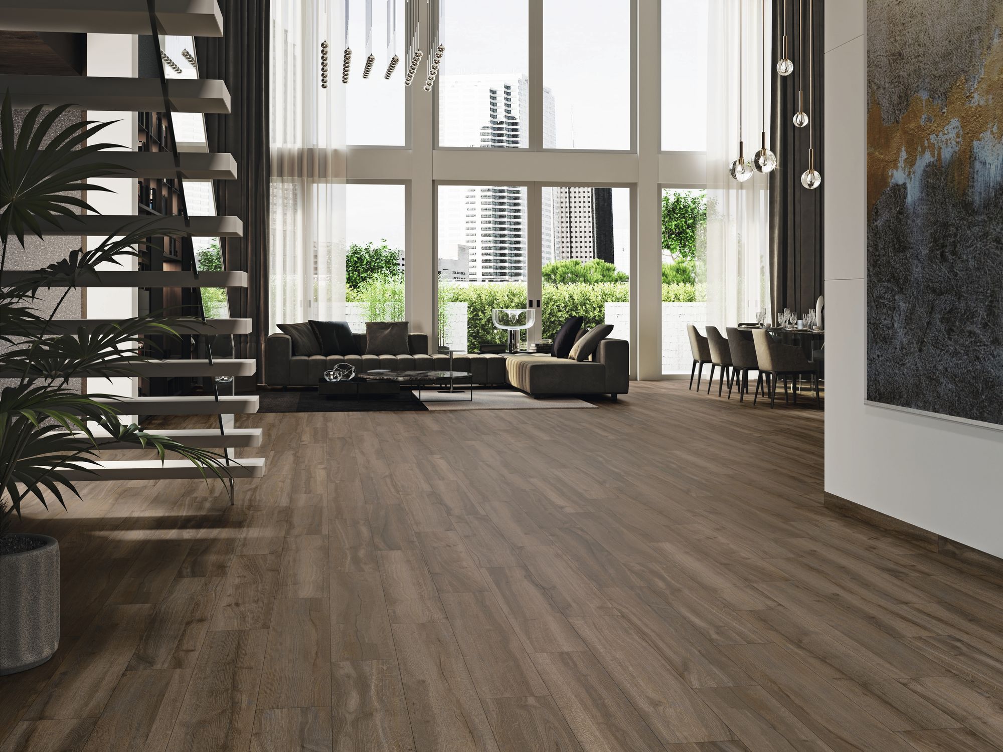 На пол Liverpool Duetto Walnut Rect R10 120x120 - фото 13