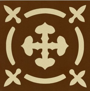 Декоративная вставка Метлахская плитка 070N008D003 ENC08 Clea 03 (HAV. IVO) 7x7