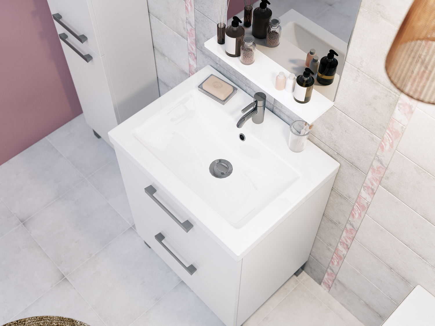 NVG401D На стену Navi Темно-серая 20x44 - фото 18