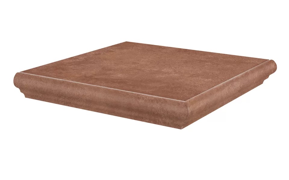 KM4040G0021NGTA Ступень Хадду Угловая красный матовый 34x34x0.8