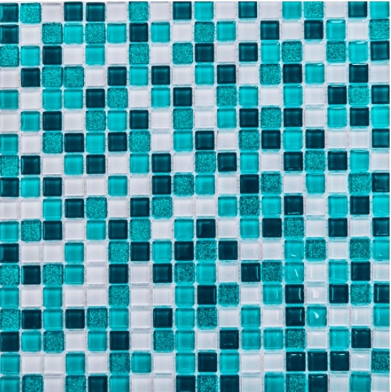 Glossy 4*15*15 300*300 На пол Стеклянная мозаика Glossy