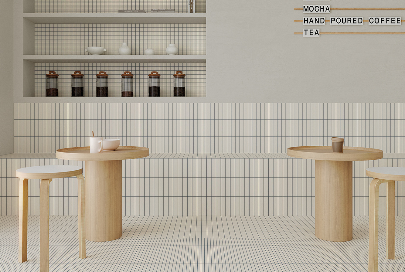 131370 На пол Raster Lines M Chalk 15x15 - фото 11