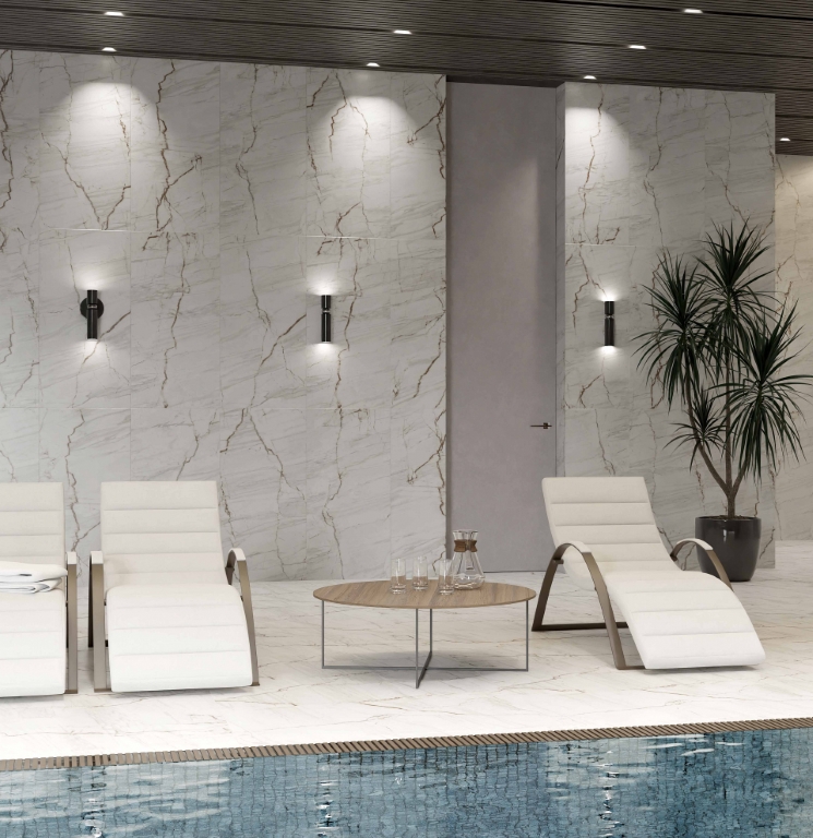 На пол Riga Белый 600x1200 - фото 3