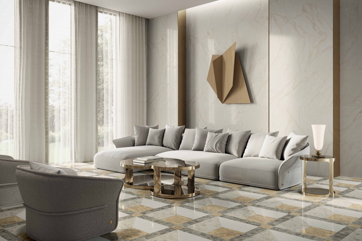 PF60014088 Декор Tarsia Frame Nero Deco Lux 3D Rett 60x120 - фото 5