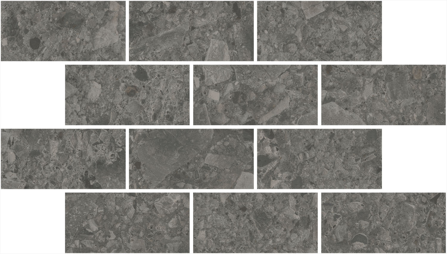 DD606220/MM Декор Чеппо ди Гре Мозаичный антрацит матовый обрезной 34.6x20x0.9 - фото 2