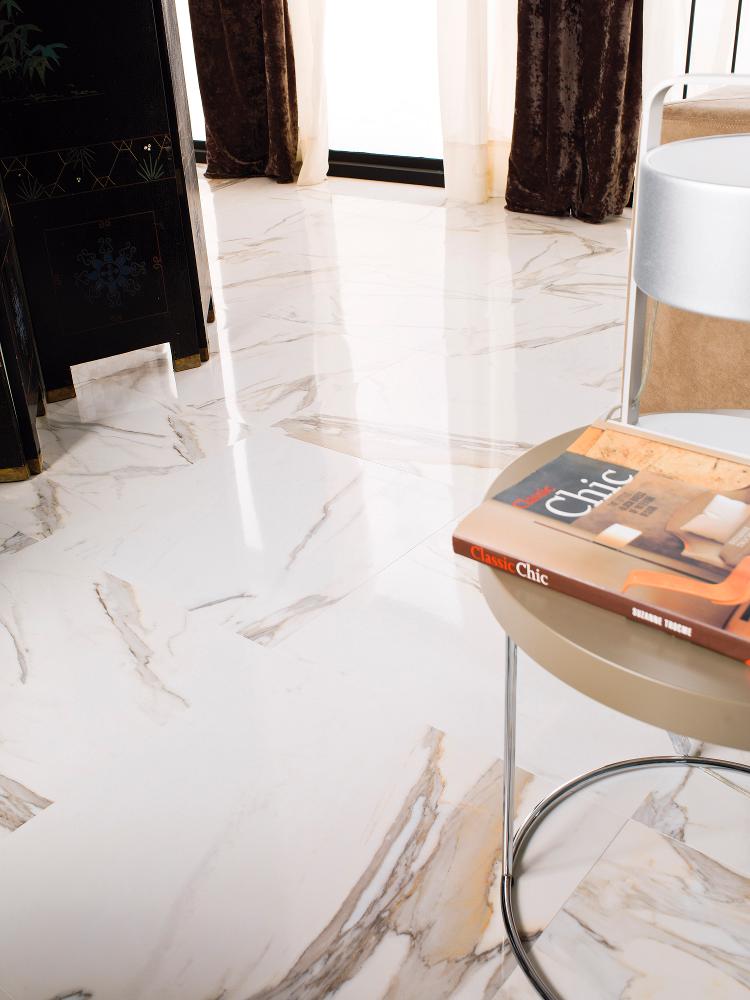 100331028 На стену Calacata Gold Silk 120x120 - фото 12