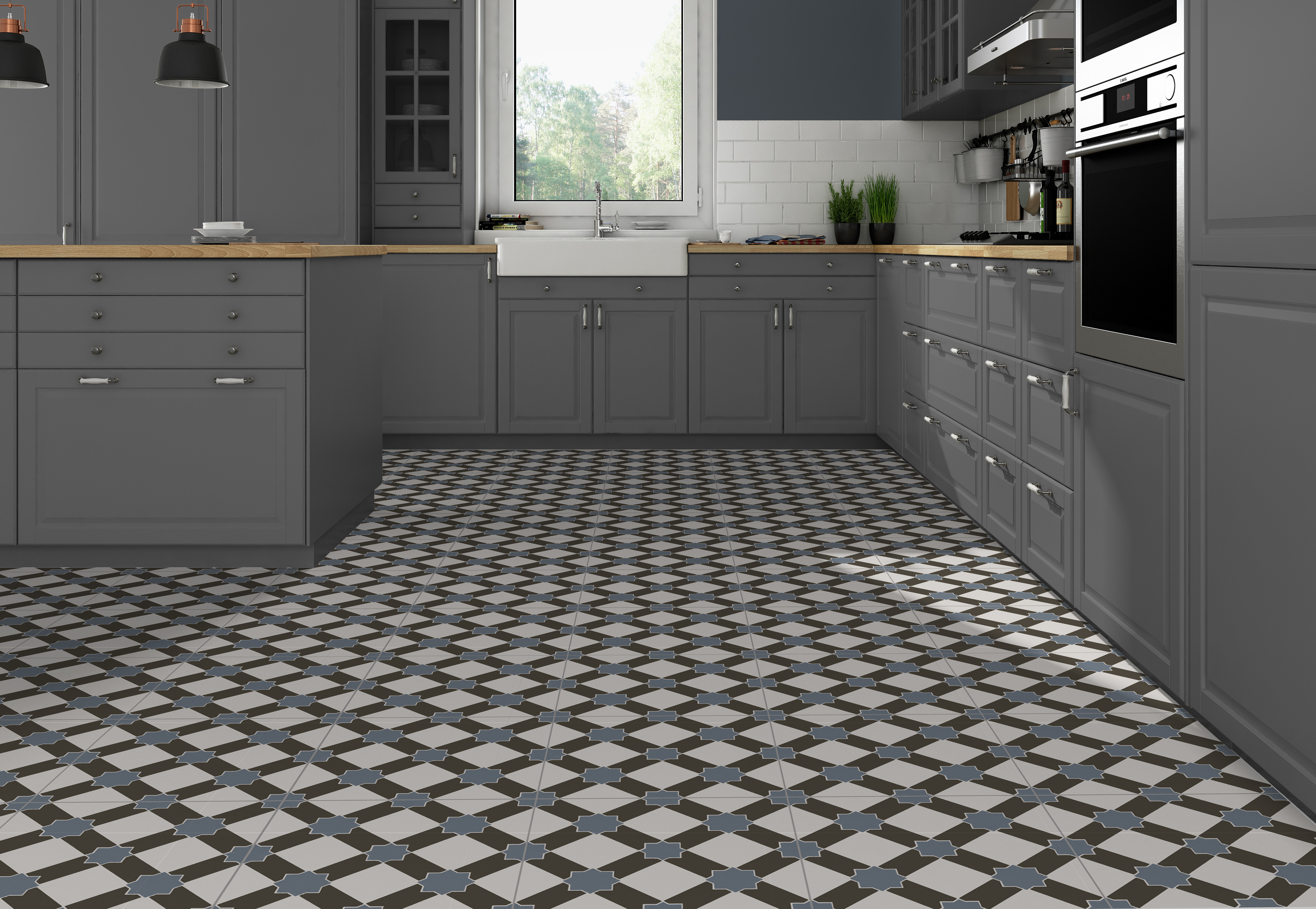 На пол Hidraulicos Brighton Blue - фото 5