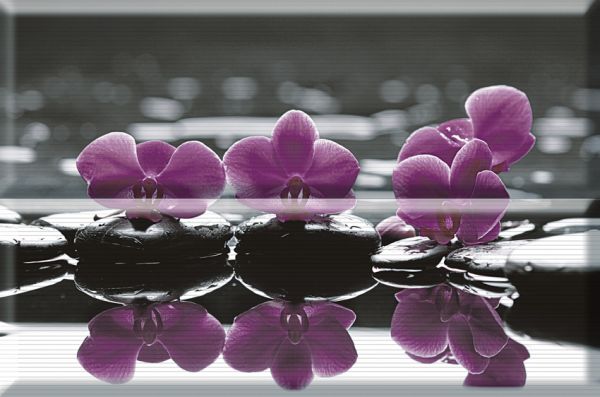 Панно Aure Wellness purple Composicion Wellness 02 Purple 30x45 (комплект 2шт)