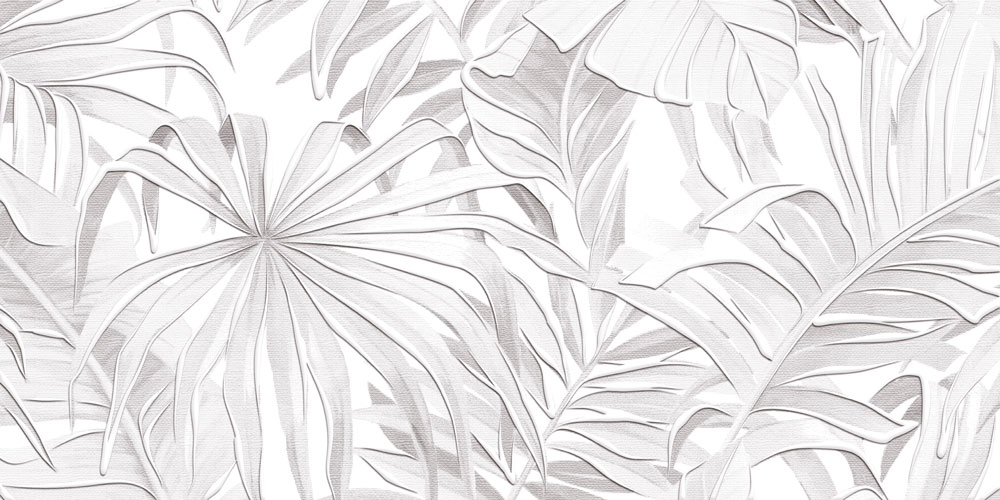 DWU09BNT017 Декор Bonita Серый Листья 2