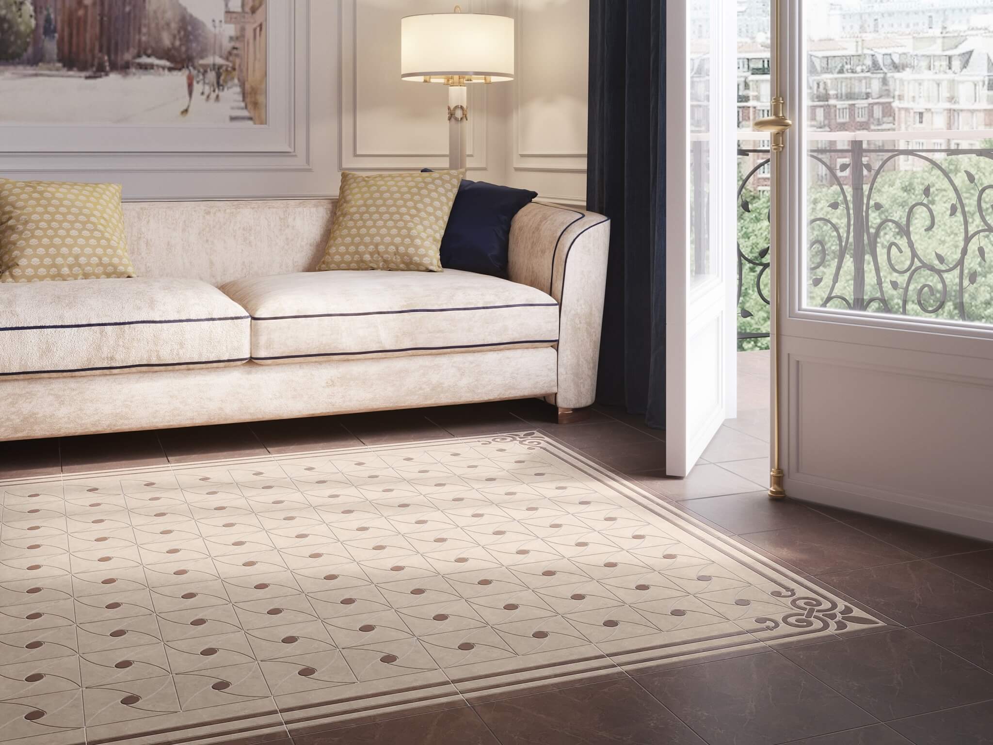 AD/A399/SG929620R Бордюр Версаль Бежевый обрезной 30x7 9мм - фото 3