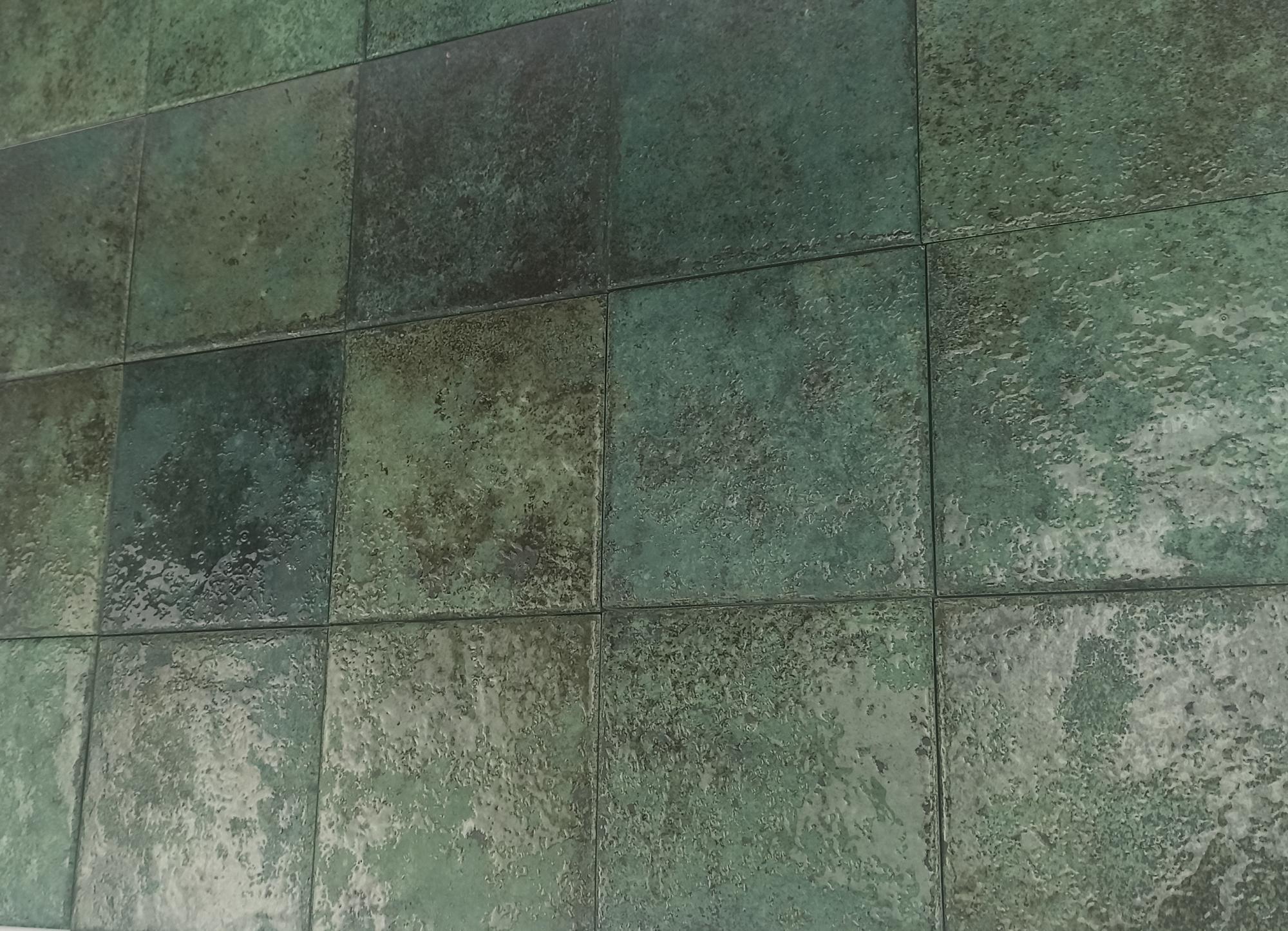 188827 На пол Tahiti Turquoise Glossy 14.7x14.7 - фото 11