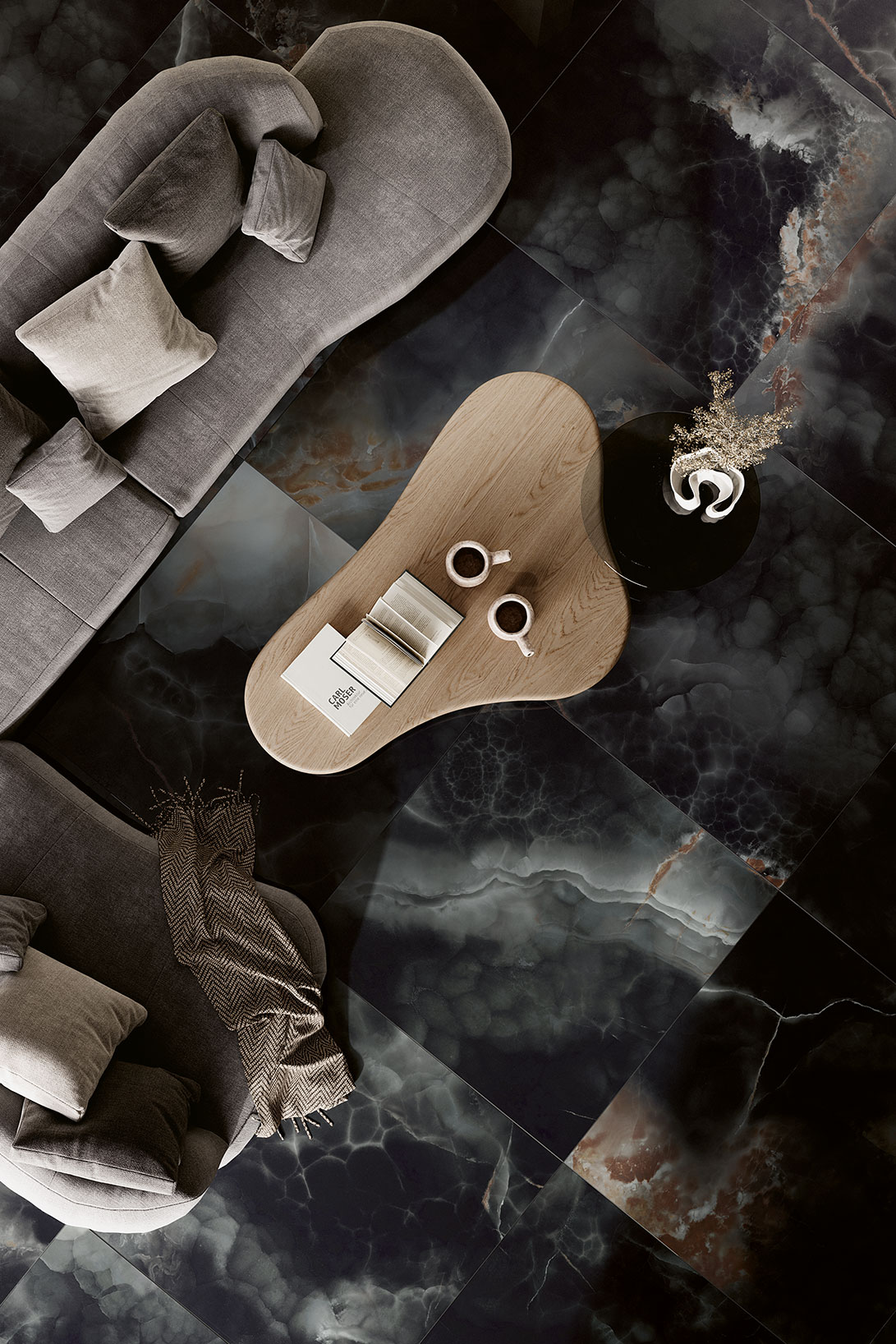 OE280L На пол Onice Effect Deep Dark 120x280 - фото 8