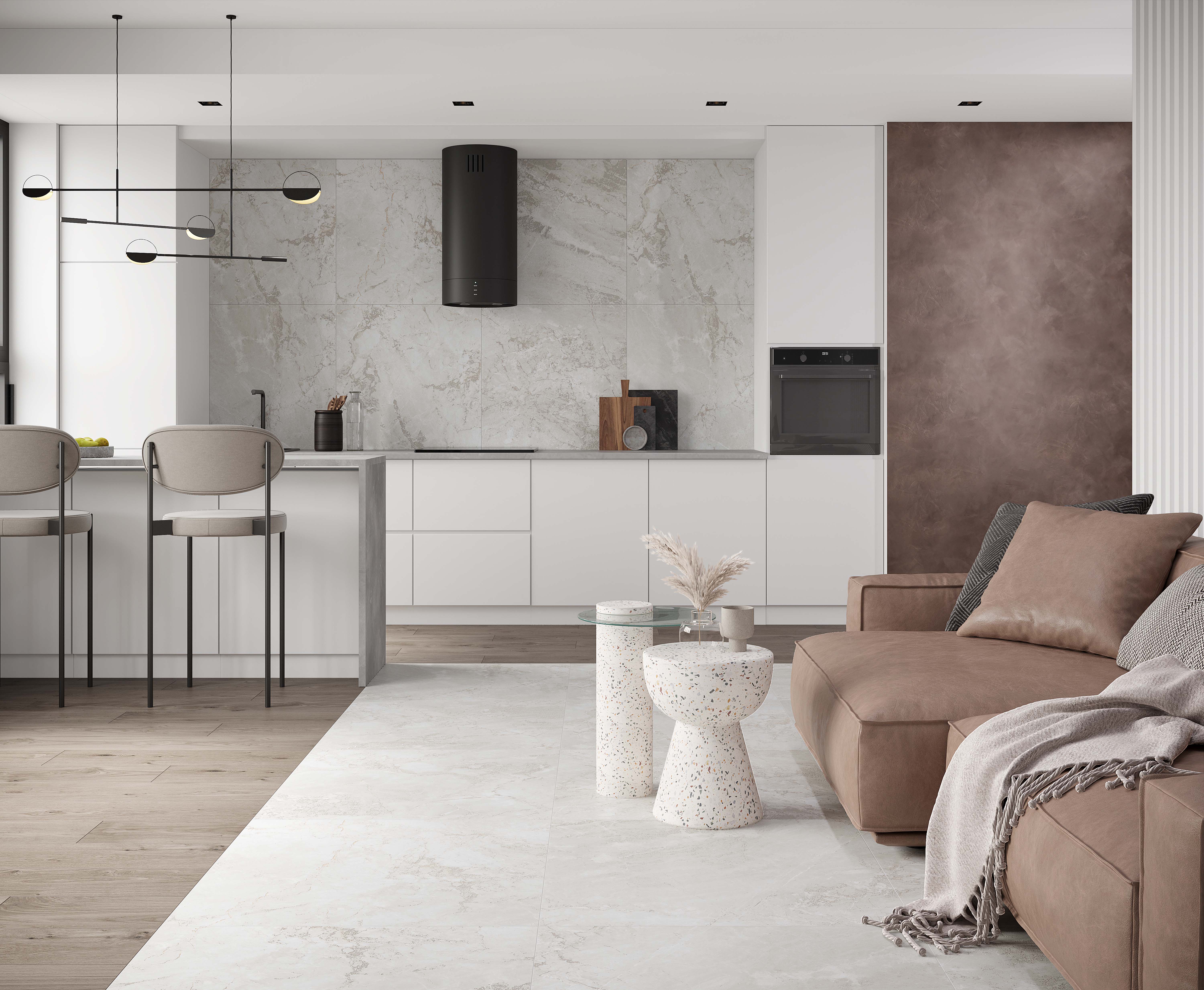 На пол Gemini Bianco 80х80 Карвинг - фото 9