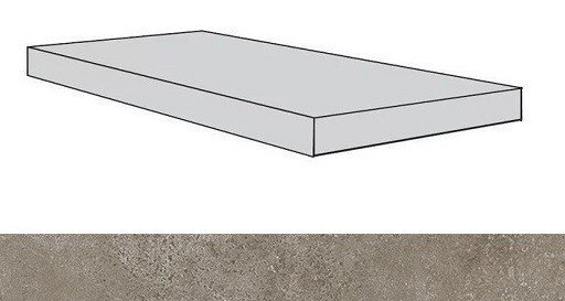 620070001196 Ступень Drift Light Grey Scal.120 Ang.Sx