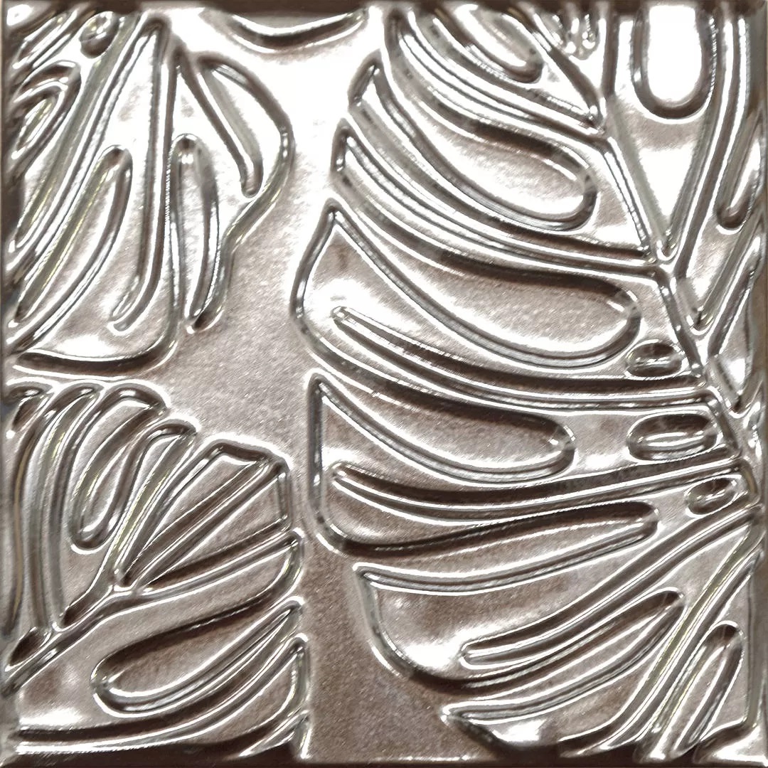 KMD2SFC003BN Декор Агдаль 2 металл глянцевый структура 15x15x0.9