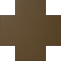 На пол Метлахская плитка 070CRCAF Cross 7 Coffee CAF 7x7