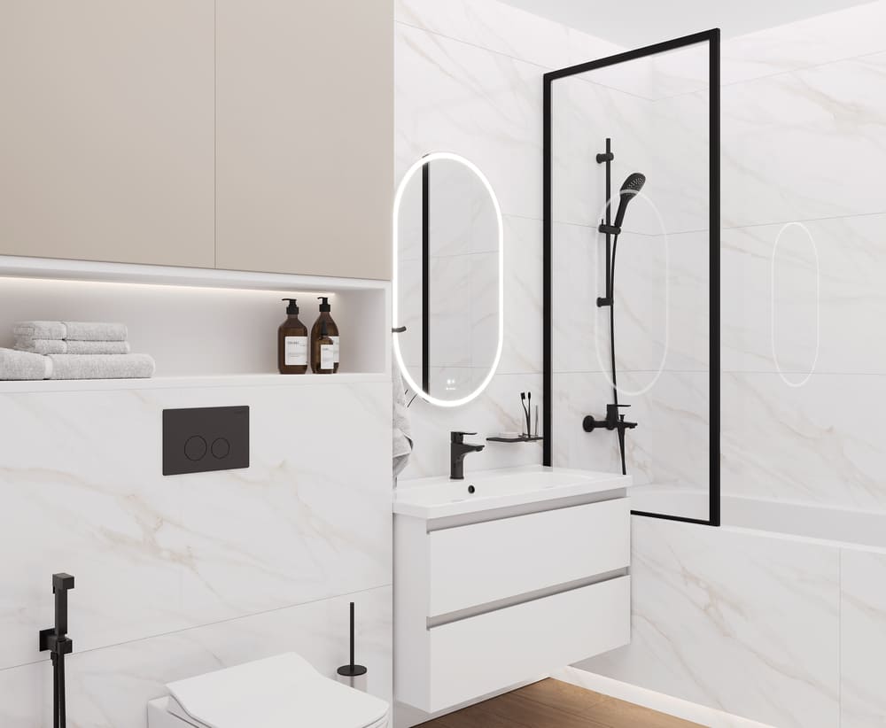 На пол Calacatta Clarity Gold Белый Полированный 60х6 - фото 6