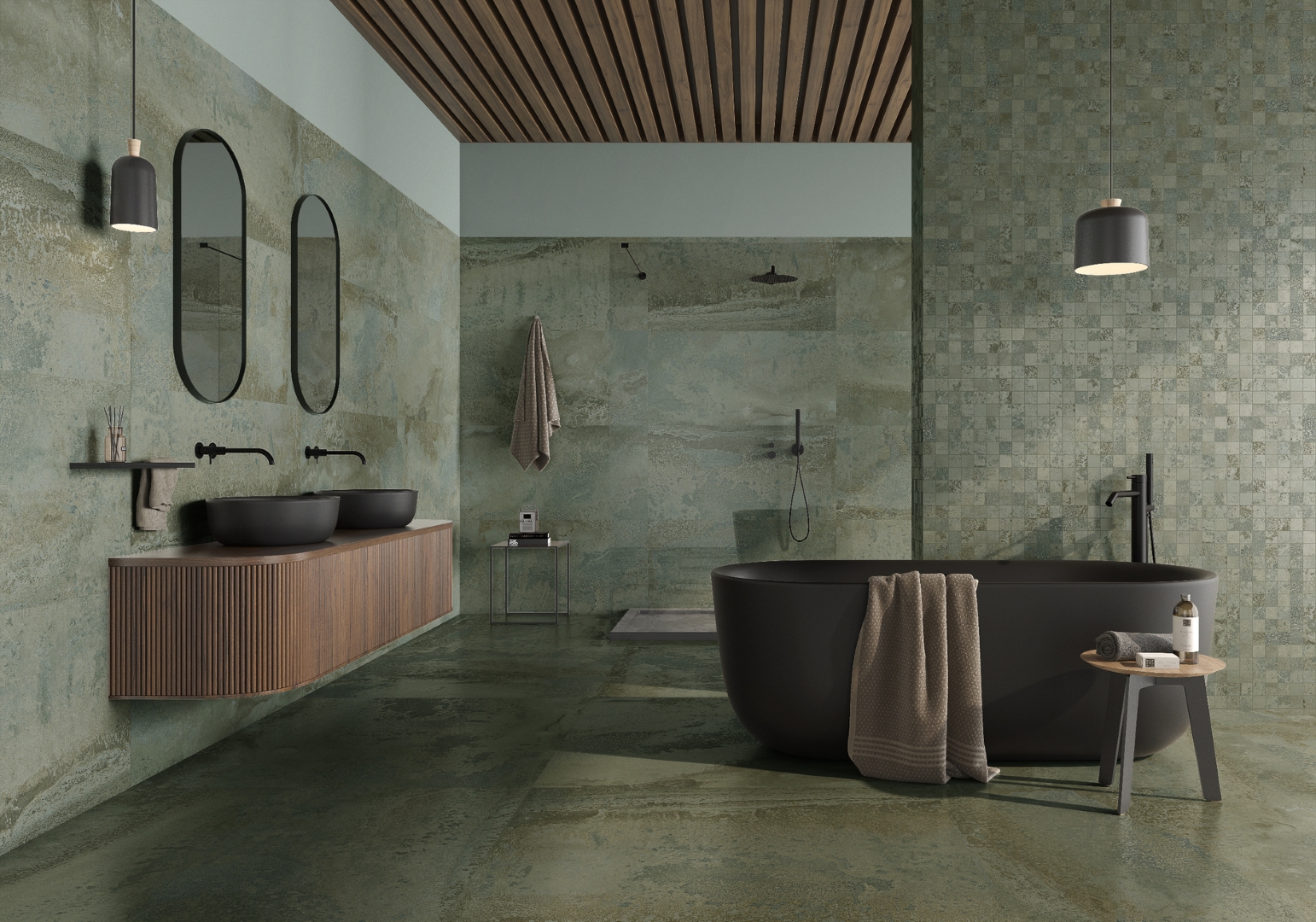 0508690021514 На пол Lab. Iron White Luxglass Rect 60x120 - фото 4