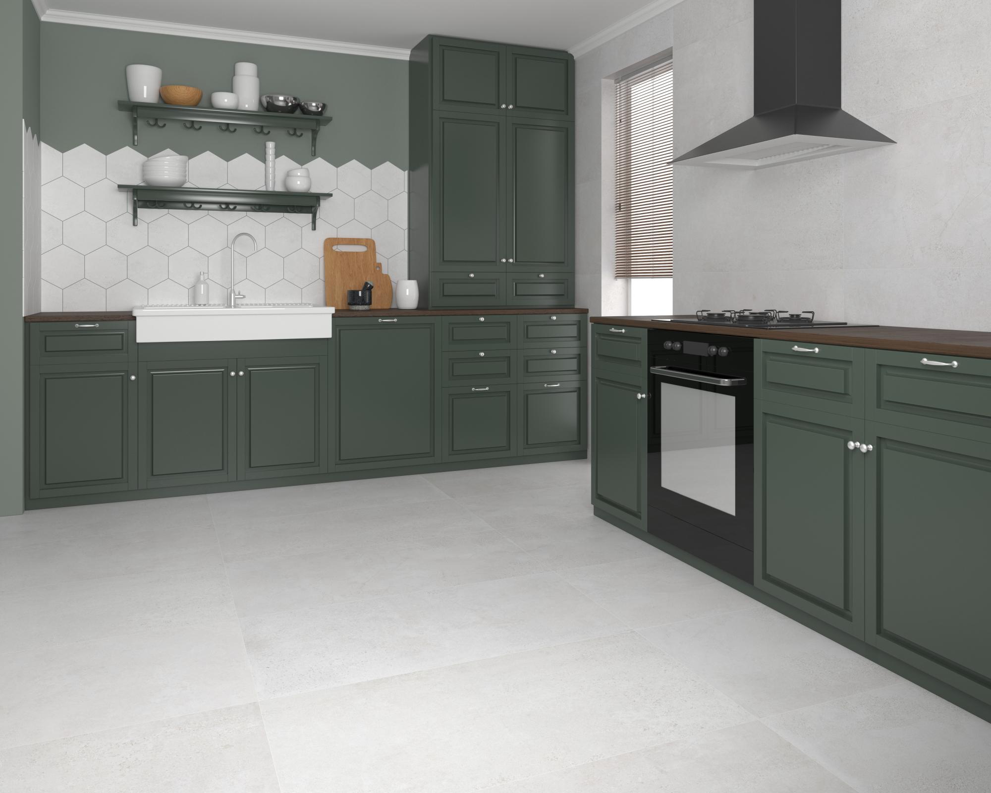 188907 На пол Zement Ivory 90x90 - фото 13