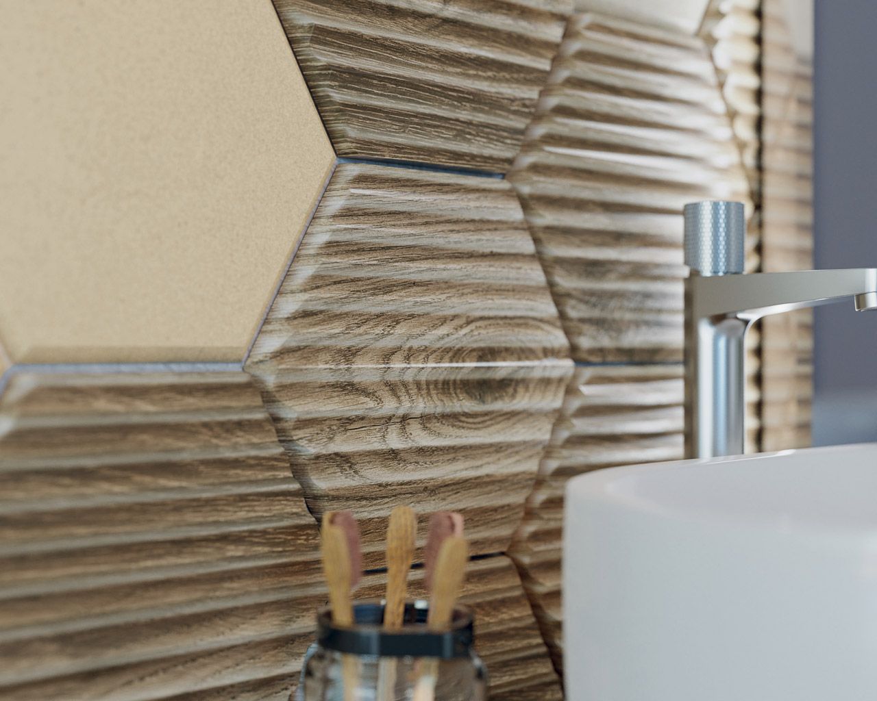 На стену Serene Bianco Struktura Rekt - фото 6