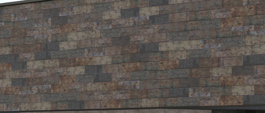 Настенная Brick Wall Палевый 250х75 - фото 4