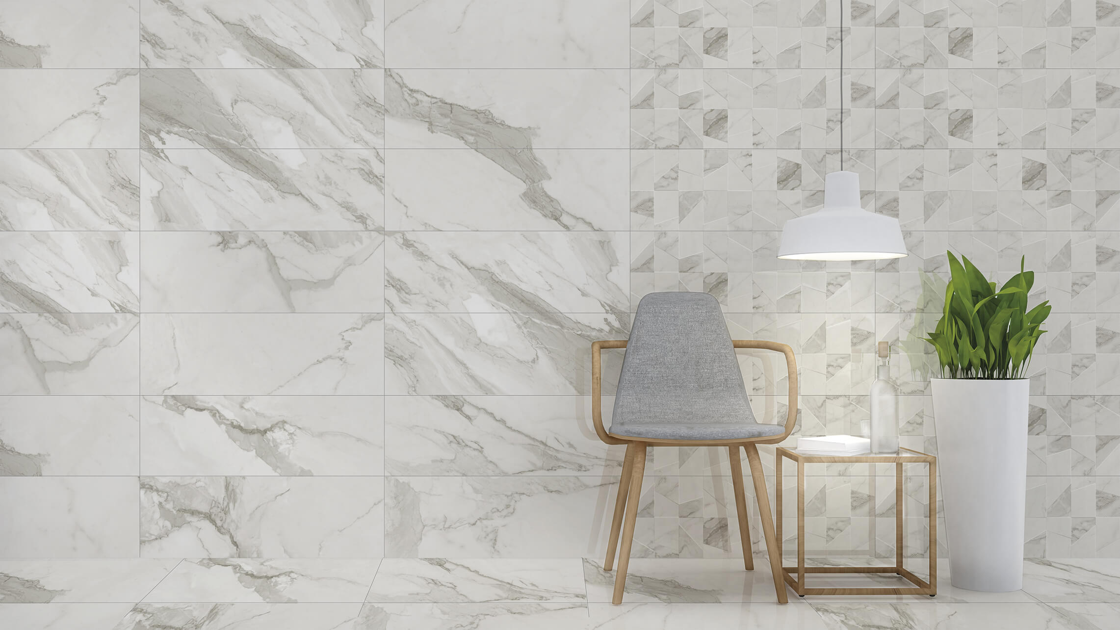 215 На стену Calacatta Art Silver Silver G3D - фото 16