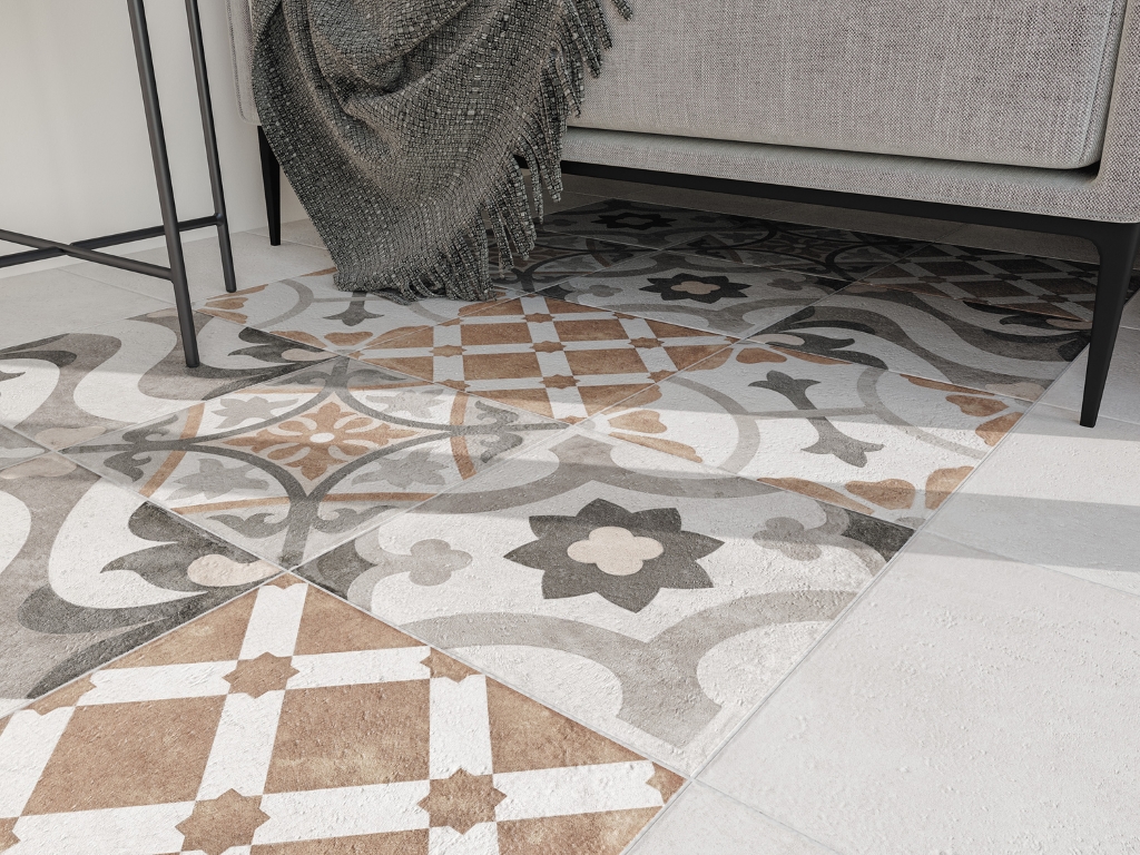 A17930 На пол Carpet Светло-бежевый рельеф 29.8x29.8 - фото 20