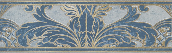 MLD/C89/7071 Бордюр Лувр Cen. Золотой синий 20х6.3