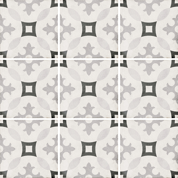 24417 Декор Art Nouveau Karlsplatz Grey 20x20 - фото 2