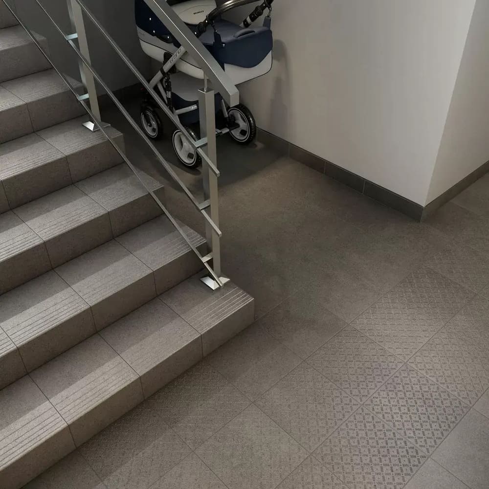 SG901700N На пол Базис Коричневый структурированный матовый 30x30x0.85 - фото 8