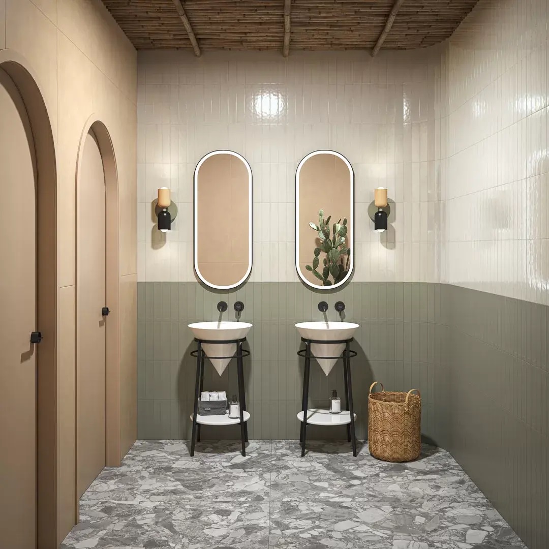 KM26376 На стену Мажорель Серый глянцевый 6x28.5x1 - фото 12