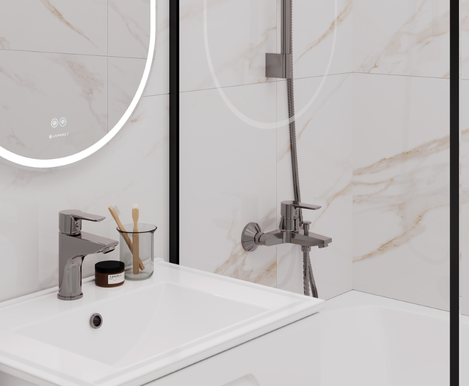 На пол Calacatta Regal Gold Белый Полированный 60х60 - фото 9