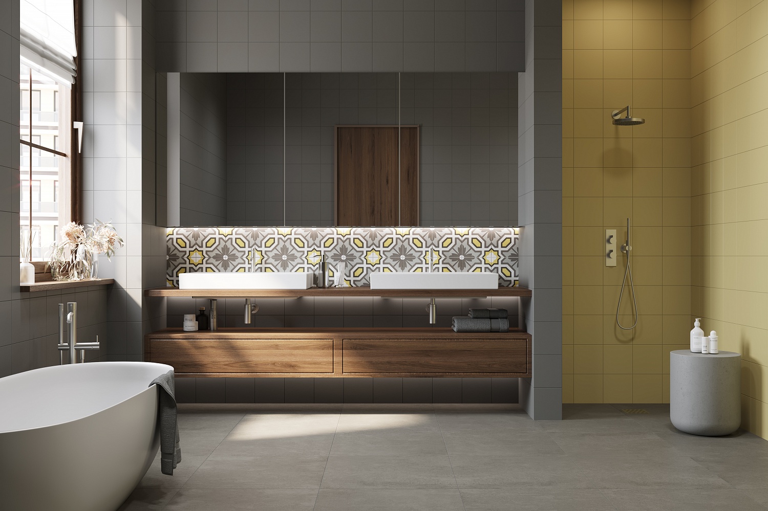 01-10-4-15-01-33-4228 На пол Poly Mustard 20х20 - фото 3