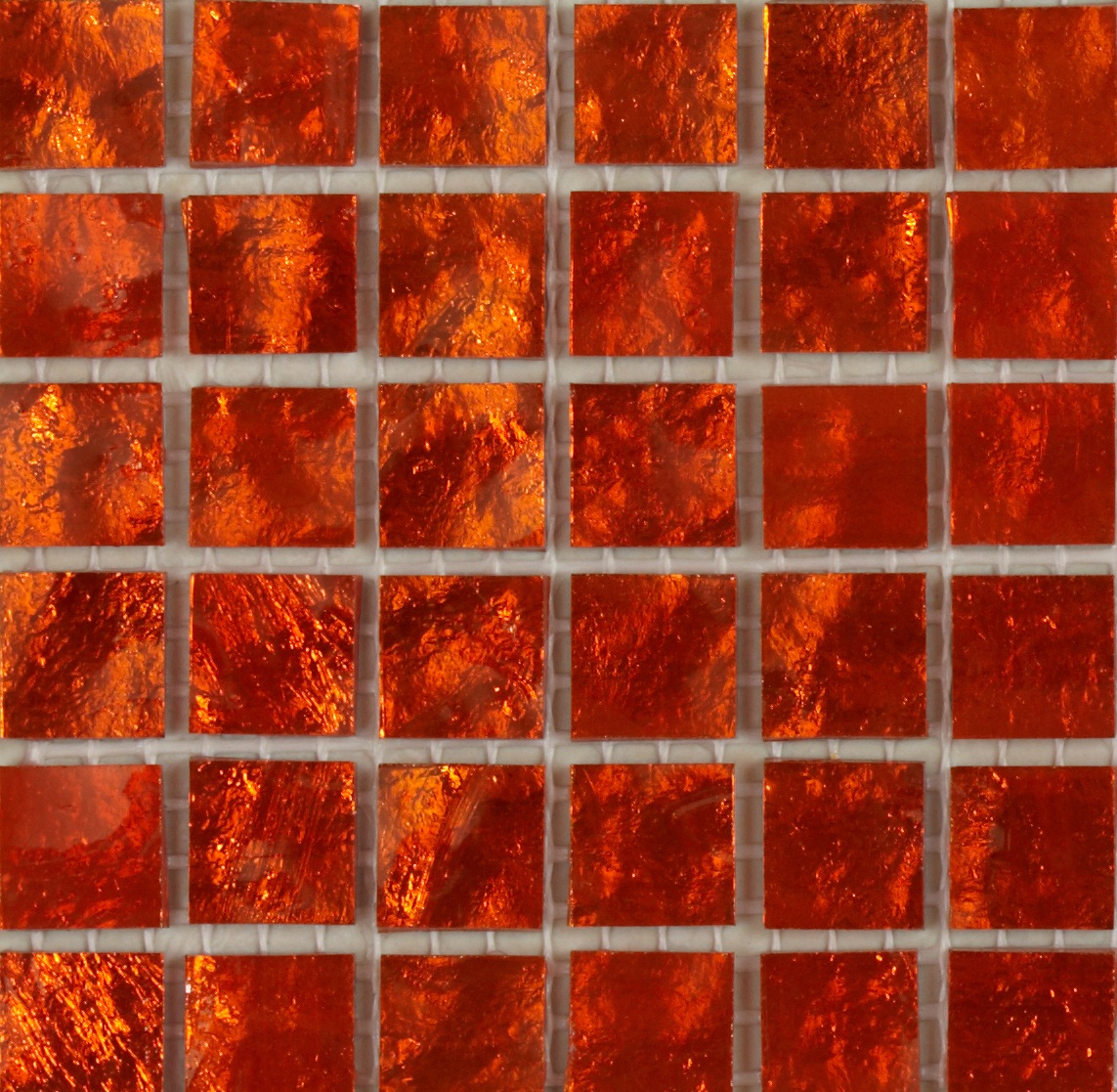 На стену Murano Specchio 8 Оранжевый чип 10