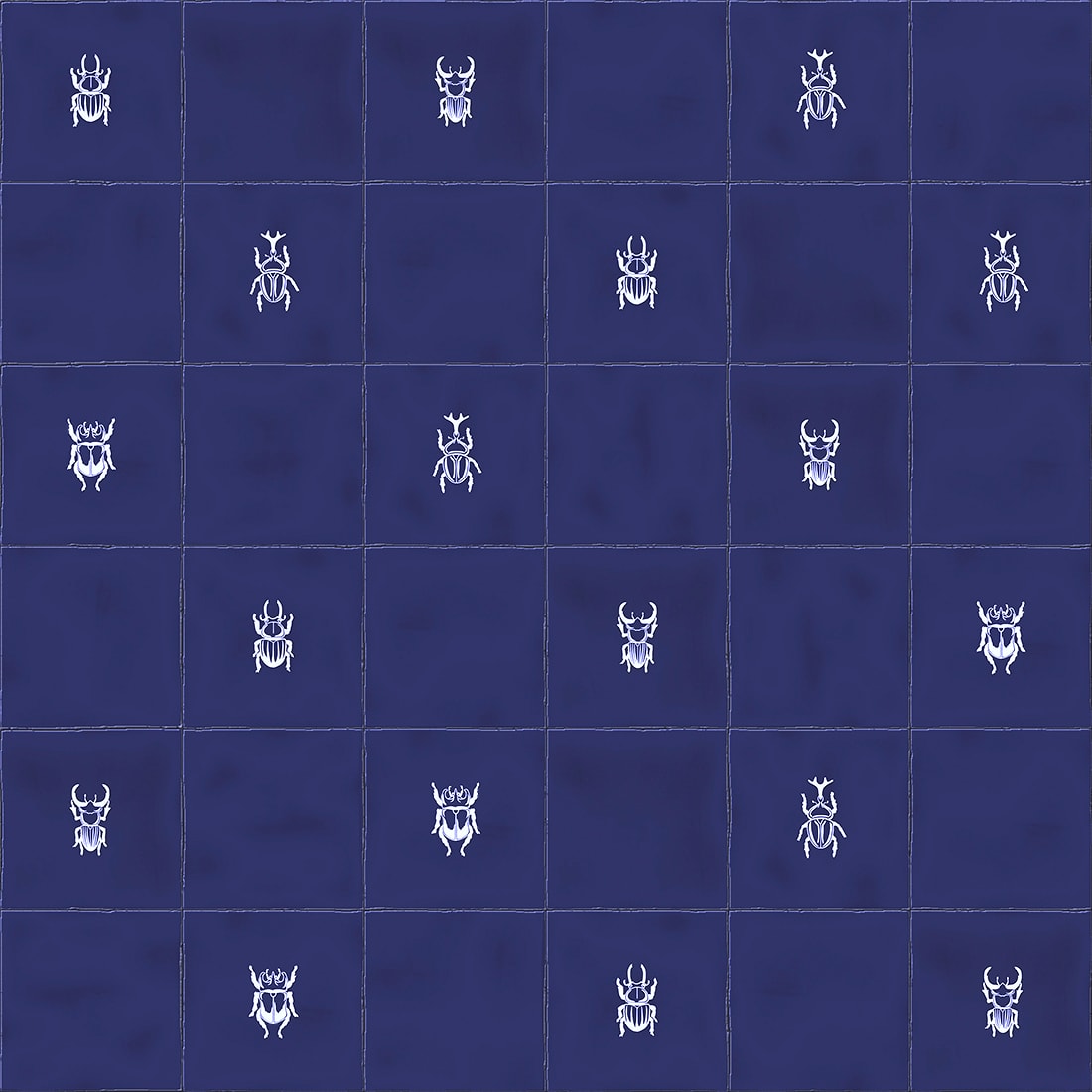 3484 Декор Root Ager-4 Blue 13x13 - фото 2